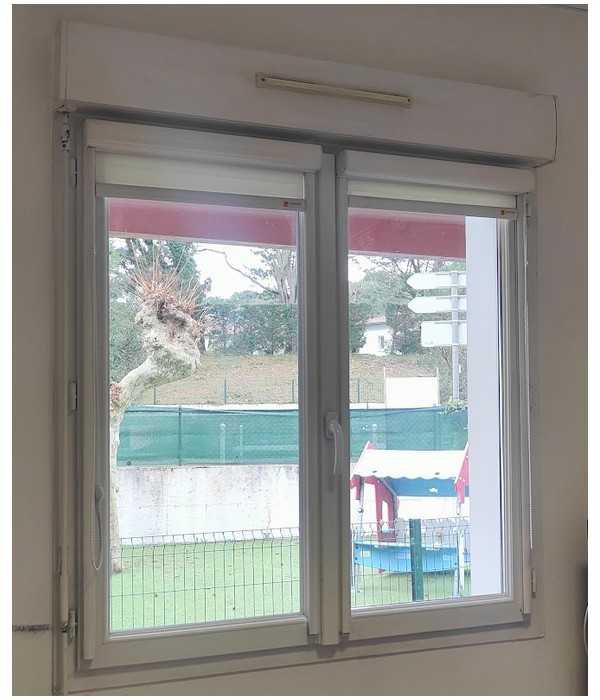 126x125 Fenêtre PVC 2vtx