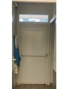 130x232 Porte de secours PVC + imposte
