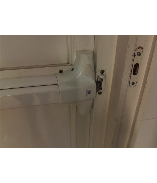 104 x 232 Porte de secours PVC + imposte