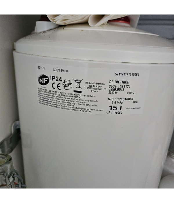 Chauffe eau 15L
