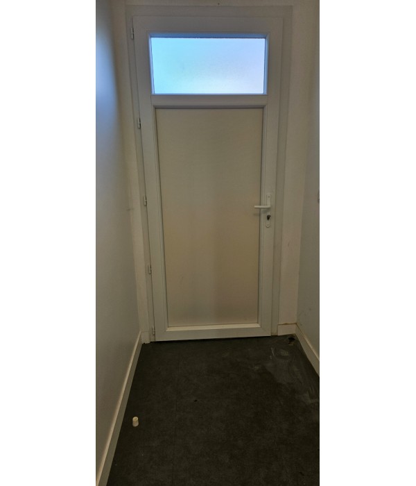 79x226 Porte de service semi vitrée PVC
