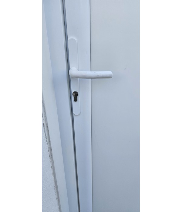 97x216 Porte d'entrée semi vitrée PVC