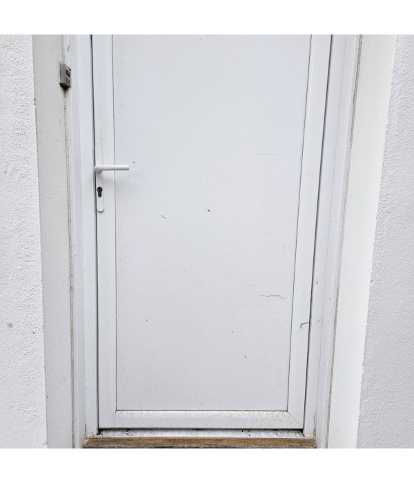 96x232 Porte entrée semi vitrée PVC