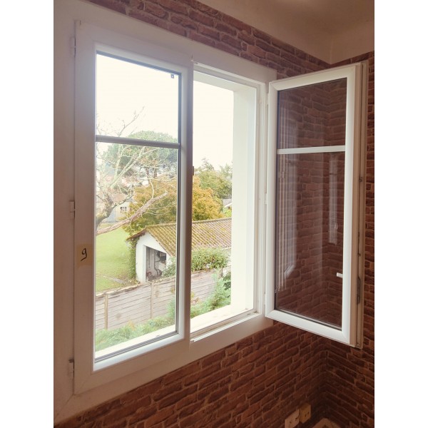 137x130 Fenetre PVC DV LEIHOAK