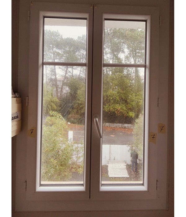 97x130 Fenêtre PVC DV LEIHOAK