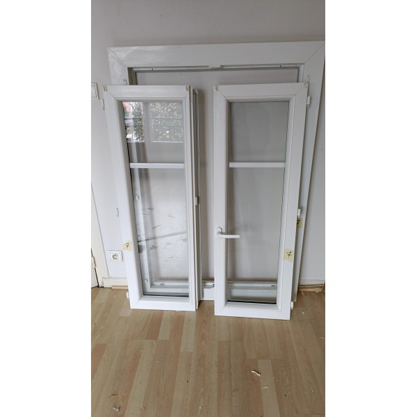 87x130 Fenêtre PVC DV LEIHOAK