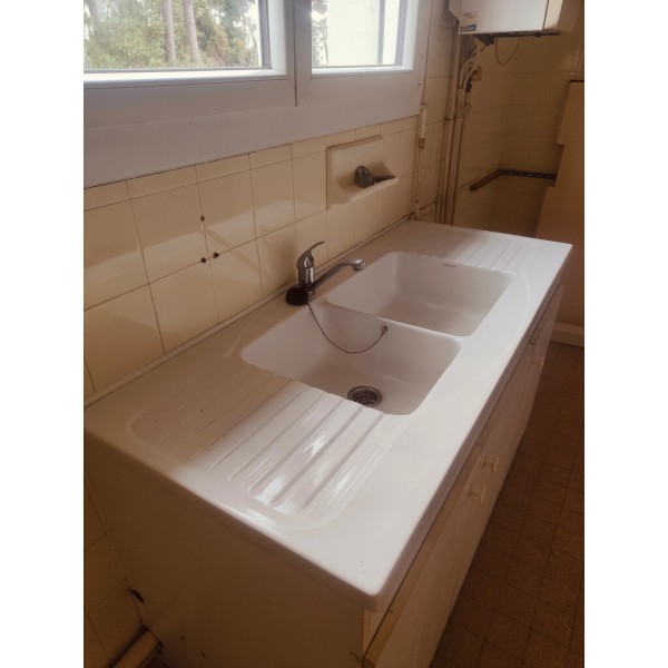 Evier céramique double bac...