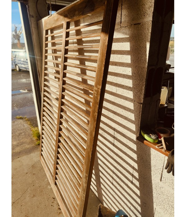 PANNEAUX PERSIENNES BOIS EXOTIQUE 