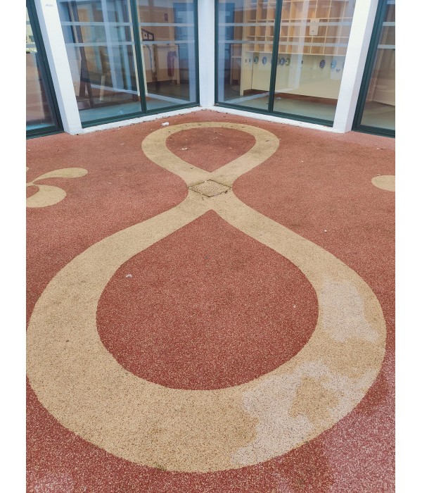 Sol revêtement amortissant aire de jeux