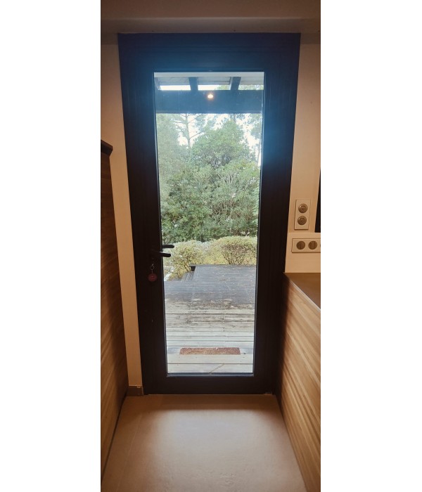 90x215 Porte exterieure vitrée ALU...