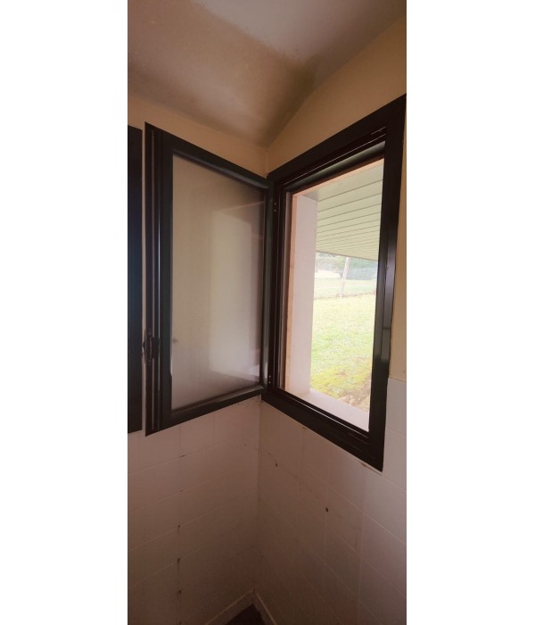 65x110 Fenêtre simple alu DV verre flou