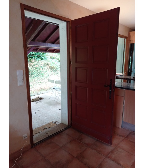 97x220 Porte d'entrée bois