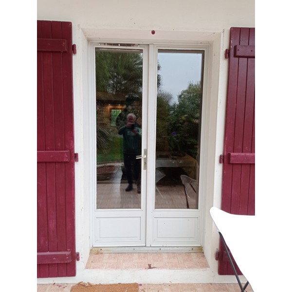 126x217 Porte vitrée double...