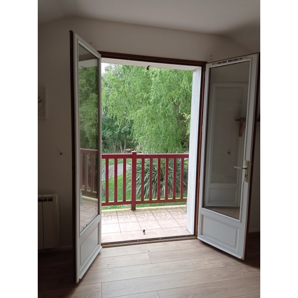 120x217 Porte fenêtre bois DV