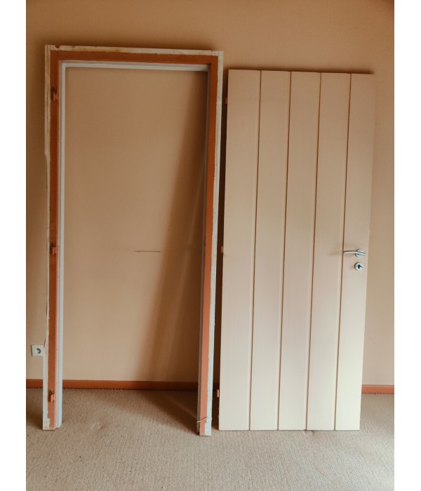 78x203 Porte intérieure bois pleine +...