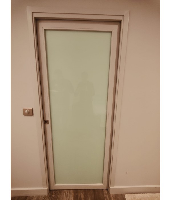 80x203 Porte coulissante vitrée à...