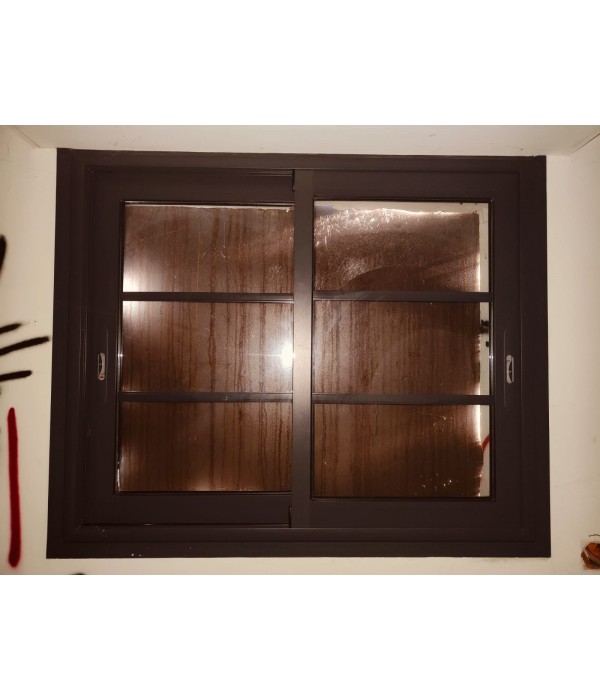 120x98 Fenêtre coulissante ALU Gris...