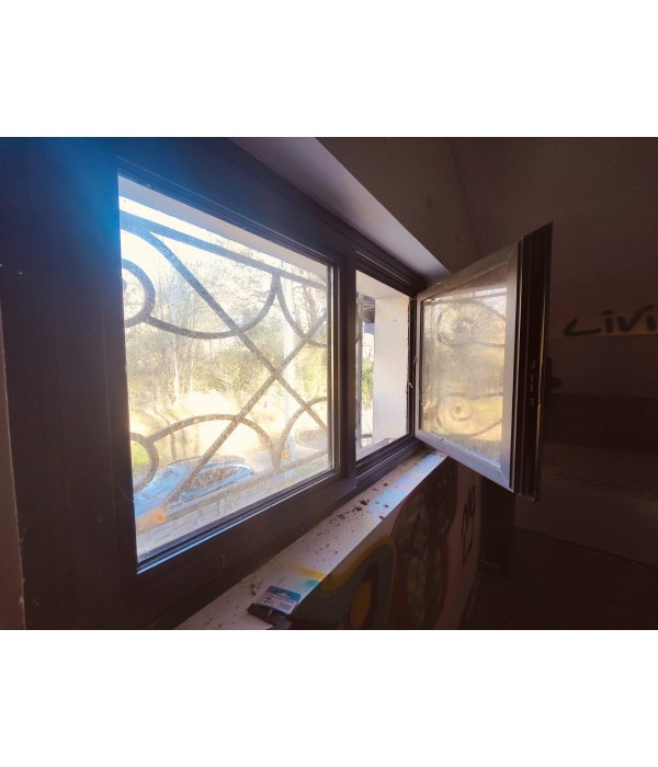 128x77 Fenêtre double battant ALU...