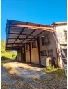 Auvent industriel acier en porte-à-faux (120m²)