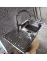 Evier inox 76x43,5