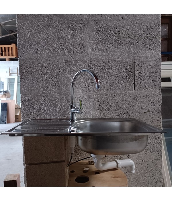 Evier inox 76x43,5