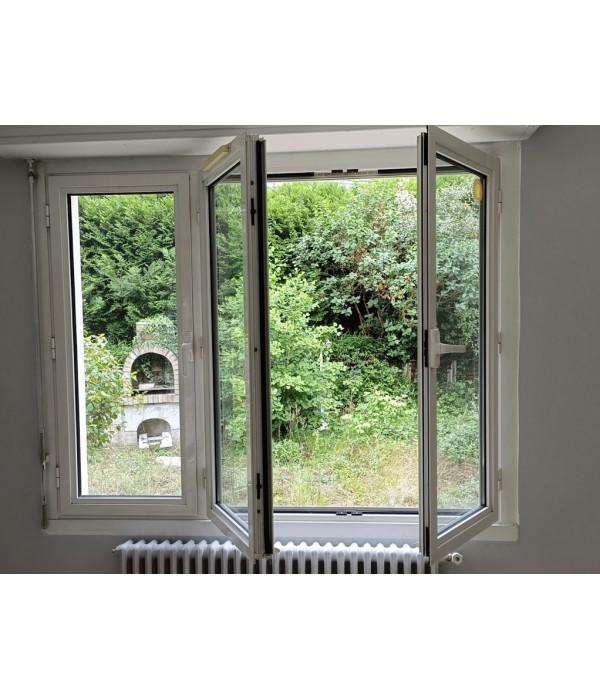 180x141 Fenêtre double ALU 3 battants