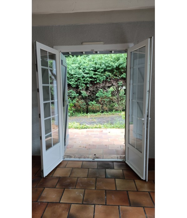 137x222 Porte fenêtre PVC double...
