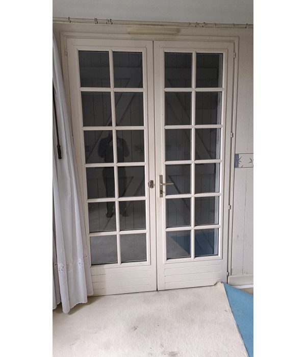 146x229,5 Porte fenêtre bois vitrée DV
