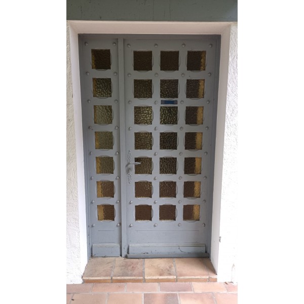 130x225 Porte d'entrée bois...