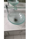 Vasque en verre + robinet