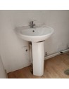 50x41 Lavabo céramique sur colonne