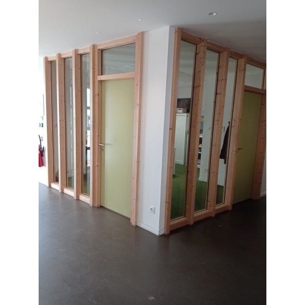 255x 250 Porte bois pleine...