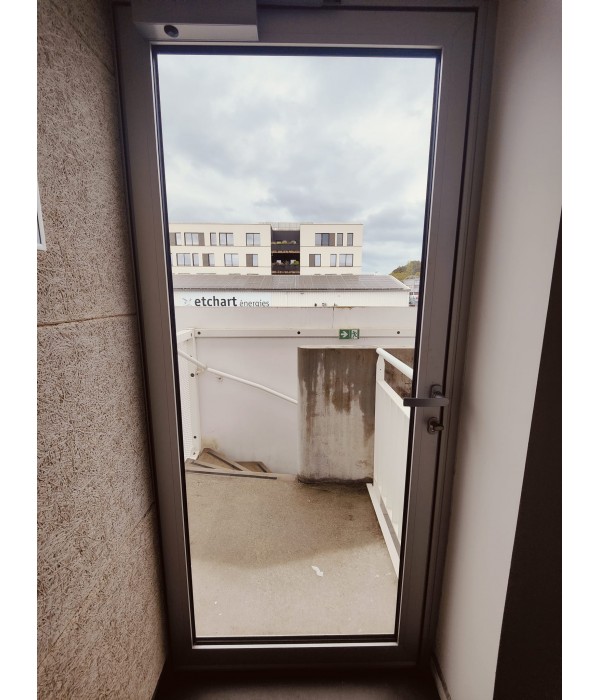 Porte de service vitrée ALU