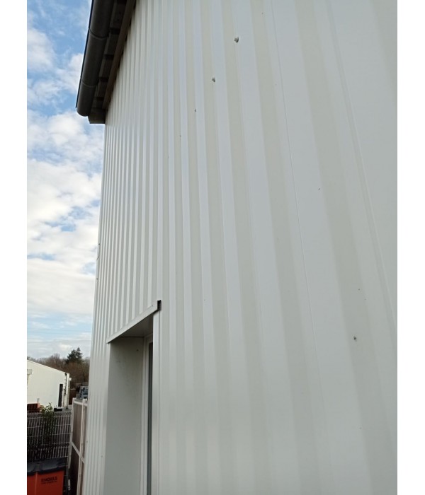Bardage alu blanc