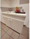 Evier PVC simple bac + meuble