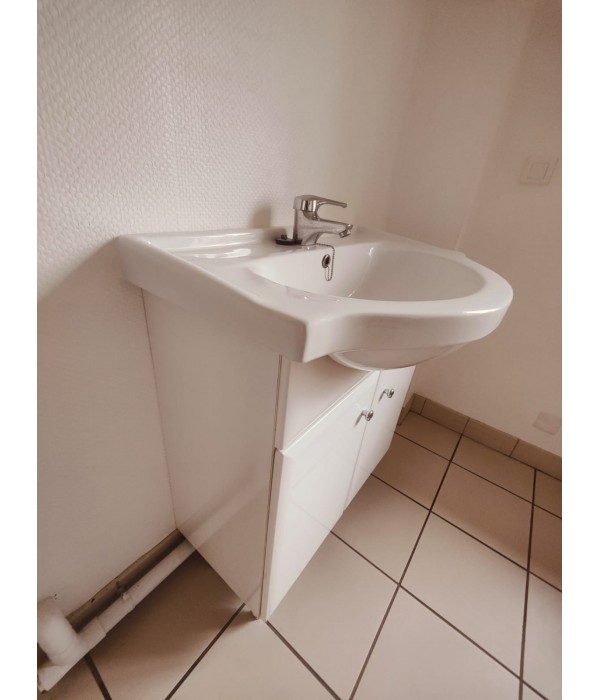 76x52 Lavabo céramique + meuble