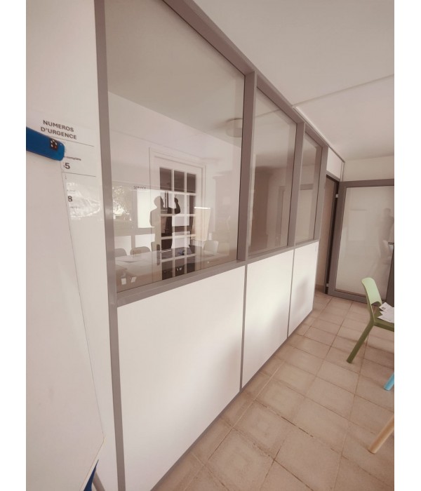 510x250cm Cloison modulaire + porte...