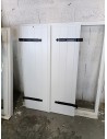 120 x 133 Volets PVC blanc (paire)