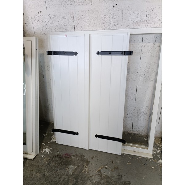 80 x  127 Volets blanc PVC...