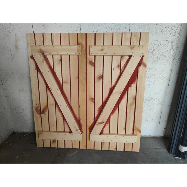 124x131.5 volets bois