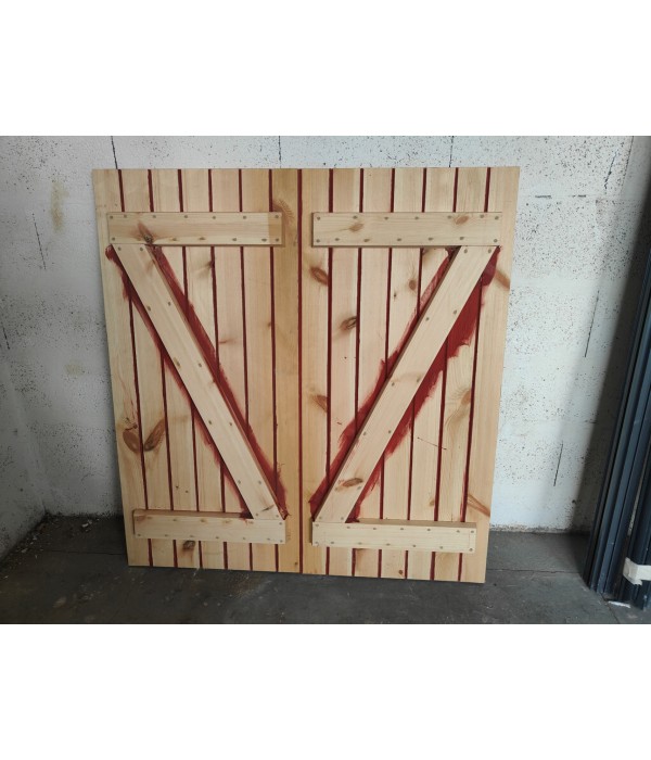 124x131.5 volets bois