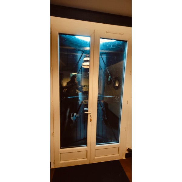 140x225 Porte fenêtre PVC DV