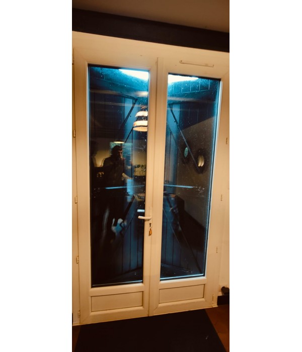 140x225 Porte fenêtre PVC DV