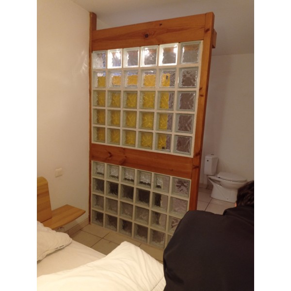 Mur bois et verre