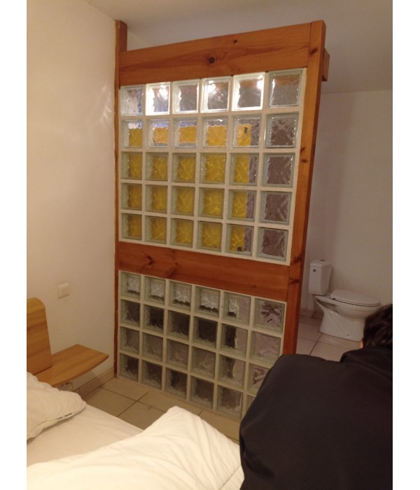 Mur bois et verre