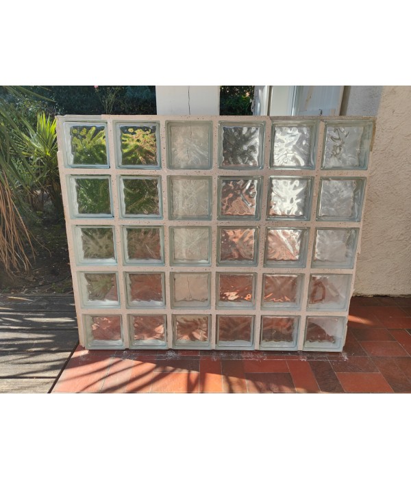 Panneau brique de verre 125x104cm