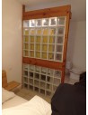 Mur bois et verre