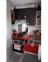 Cuisine avec plaque + comptoir (hors meuble haut)