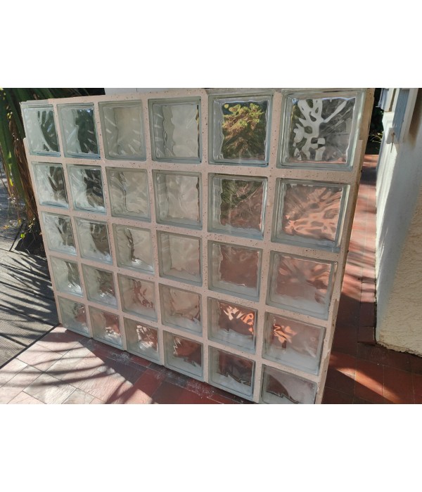 Panneau brique de verre 125x104cm