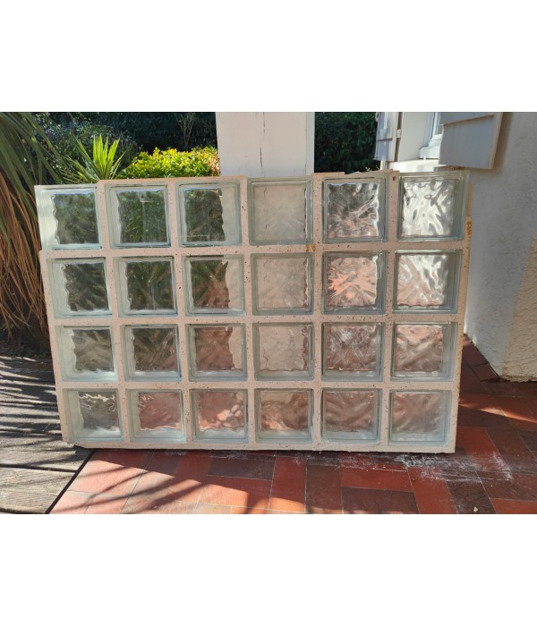 Panneau briques de verre 125x82cm
